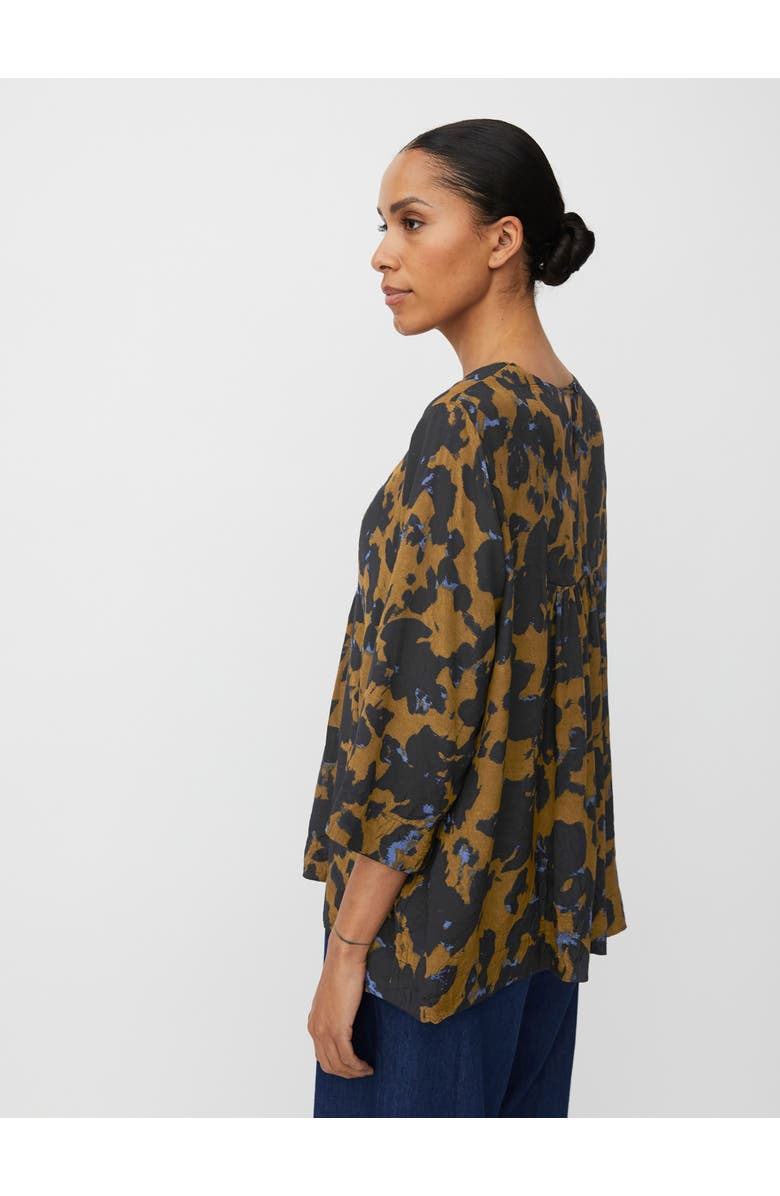 Masai Copenhagen MaDurion 3/4 Sleeve Draped Blouse, Alternate, color, Breen