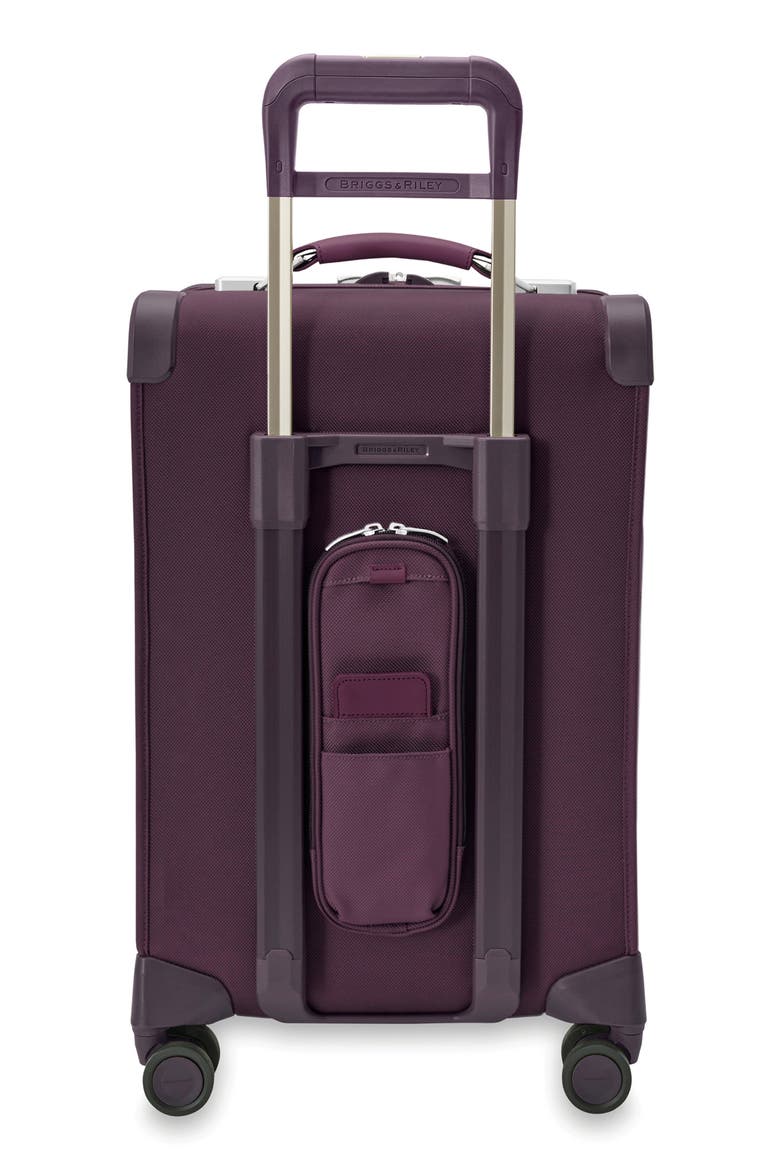 Baseline Essential 22-Inch Expandable Spinner Carry-On Bag, Alternate, color, PLUM