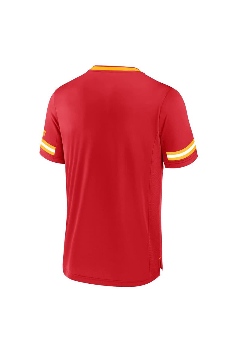 Men's Fanatics Red Kansas City Chiefs Stripe Stacking T-Shirt, Alternate, color, Red