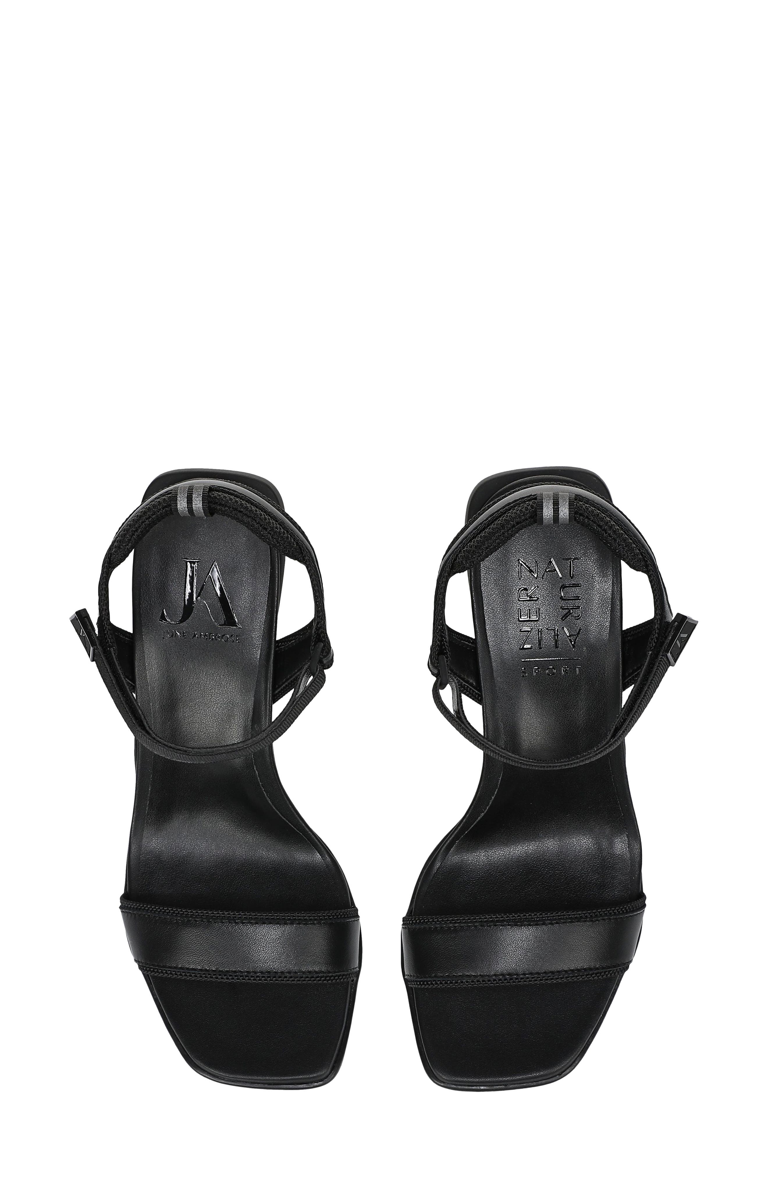 Naturalizer x June Ambrose Nova Sandal, Alternate, color, Black