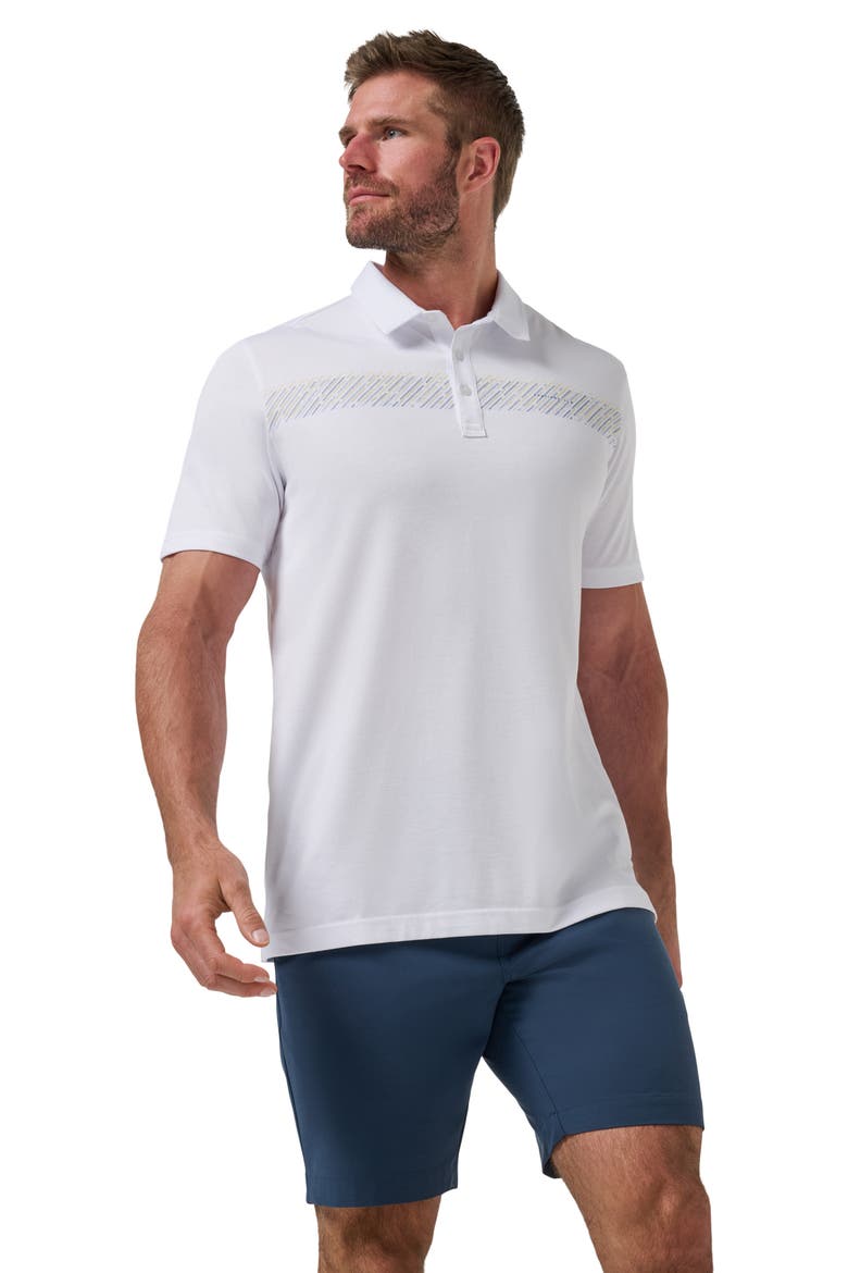 Landline Chest Stripe Polo, Alternate, color, WHITE