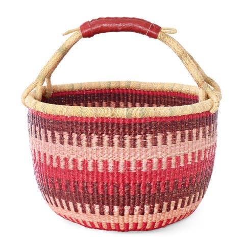 Patterned Bolga Basket