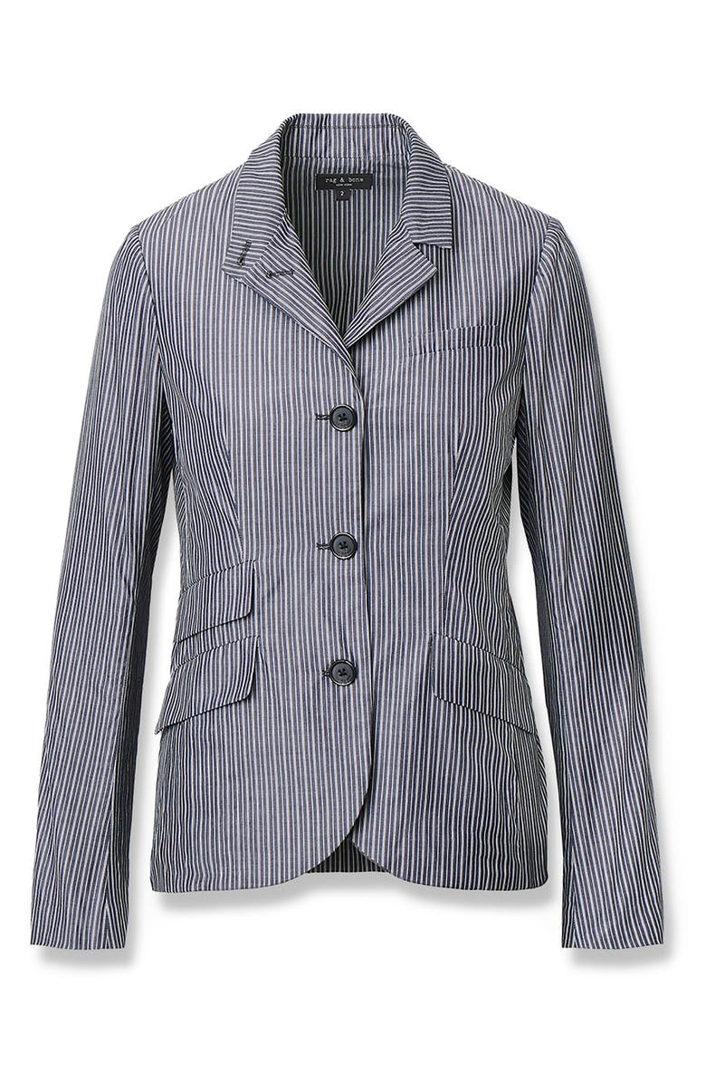 rag & bone Jennie Cotton Blazer, Alternate, color, Salst