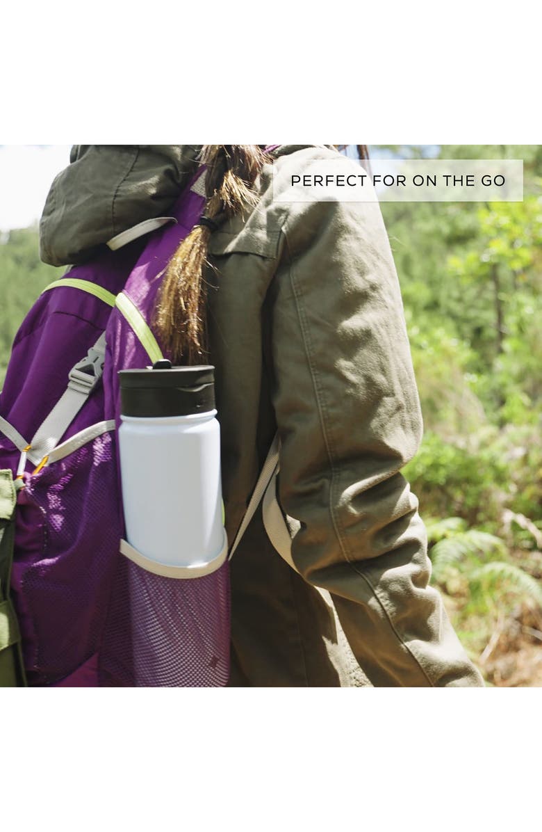 JoyJolt Stainless Steel Lidded Water Bottle, Alternate, color, Black