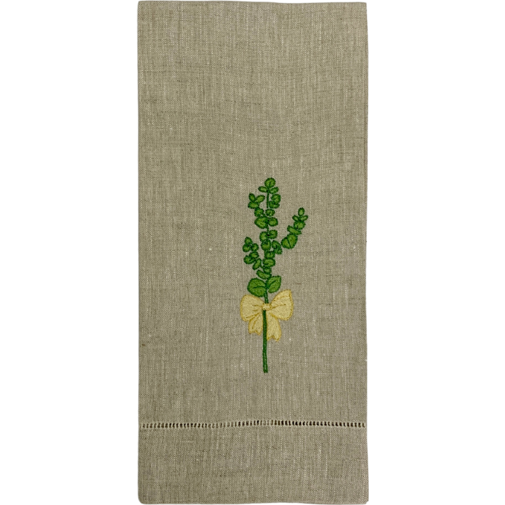 Maison D'haiti Eucalyptus Tea Towels In Sand