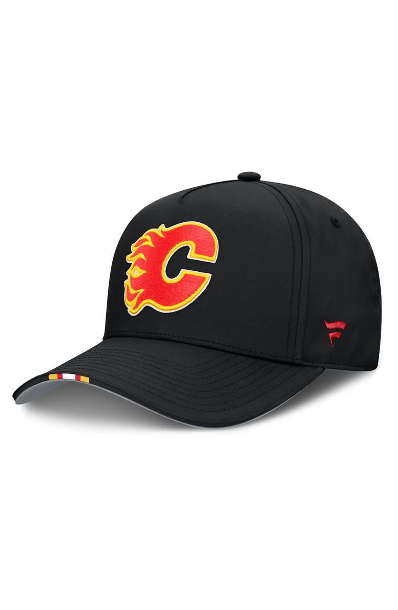 FANATICS Men's Fanatics Black Calgary Flames 2025 NHL Draft Authentic Pro On-Stage Podium A-Frame Adjustable Hat, Alternate, color, Black
