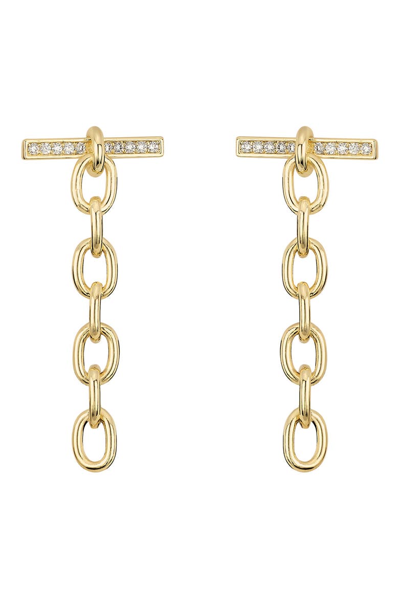 Pavé Toggle Drop Earrings video