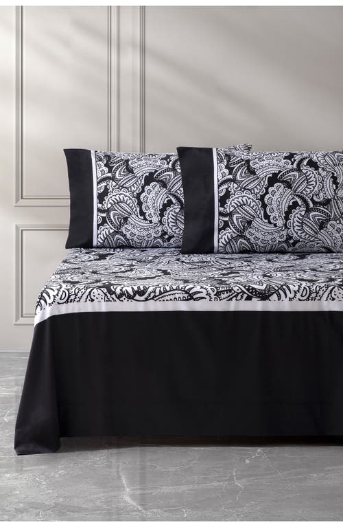 Brooks Brothers Paisley 4-piece Sheet Set