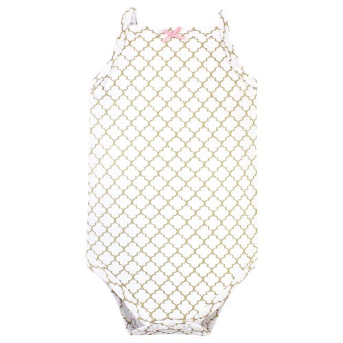 Hudson Baby Soft Cotton Sleeveless Bodysuit In Pink