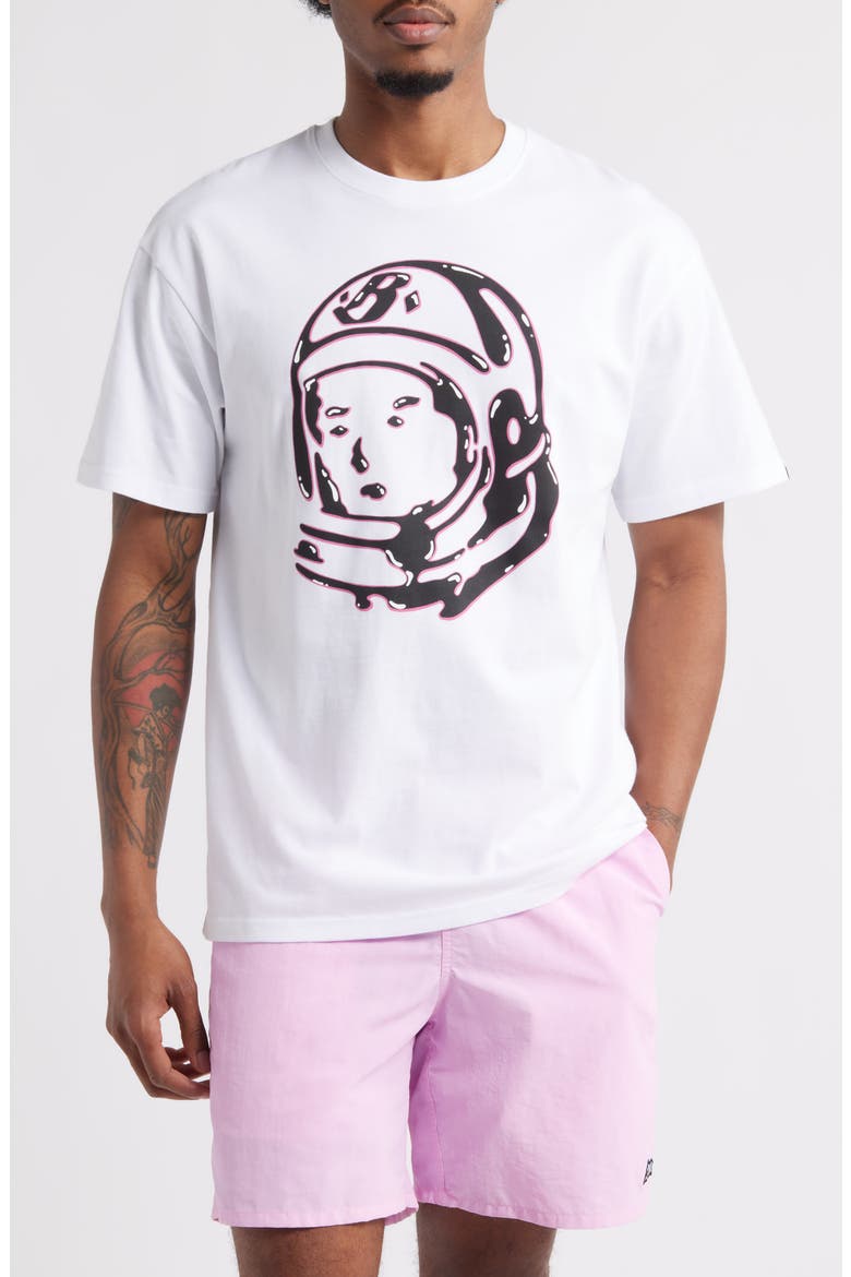 Helmet Graphic T-Shirt, Main, color, WHITE