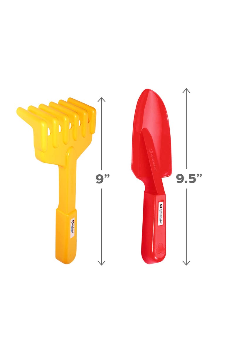 SPIELSTABIL Garden Set for Kids Ages 2-4, Includes Hand Rake & Shovel, Outdoor Toys for Toddlers and Kids Gardening Tools, Made in Germany, Alternate, color, Multi
