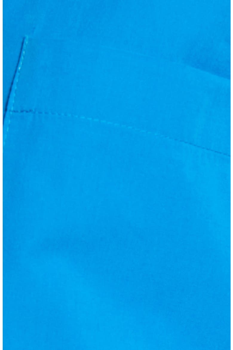 Poplin Boyfriend Button-Up Shirt, Alternate, color, BRIGHT BLUE
