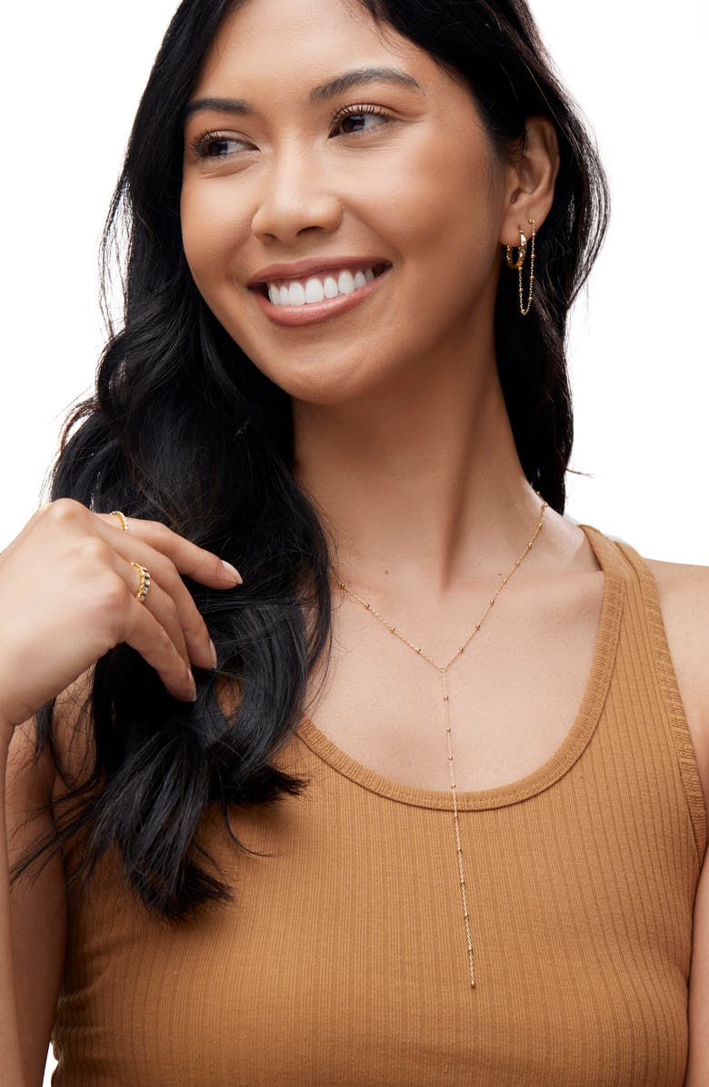 Bony Levy Hammered 14K Gold Hoop Earrings, Alternate, color,