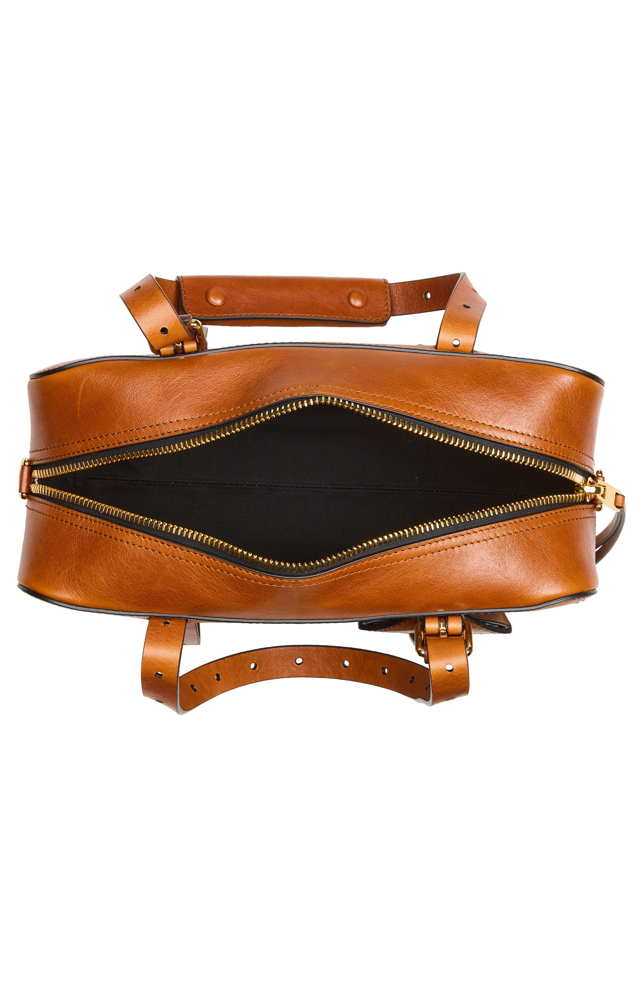 Moschino ID Leather & Canvas Shoulder Bag, Alternate, color, Natural/ Hide 10A Oo9