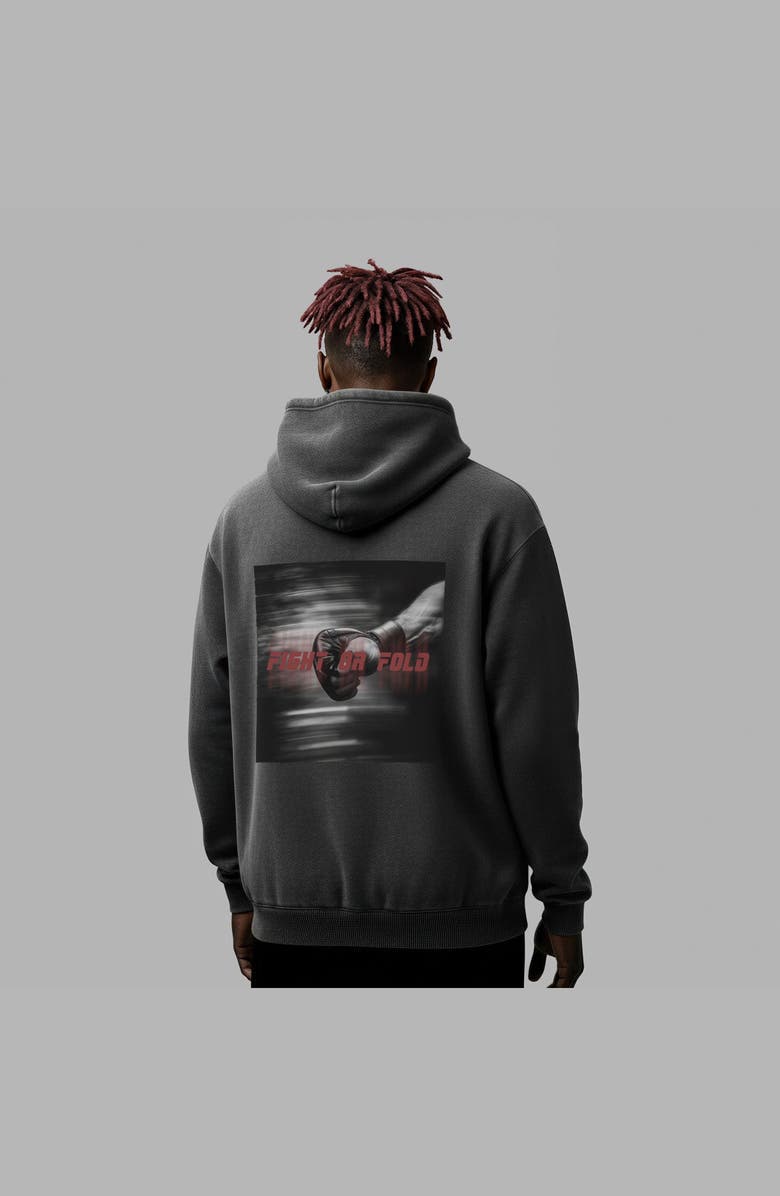 Blvck x UFC Acid Wash Hoodie, Alternate, color, Gray