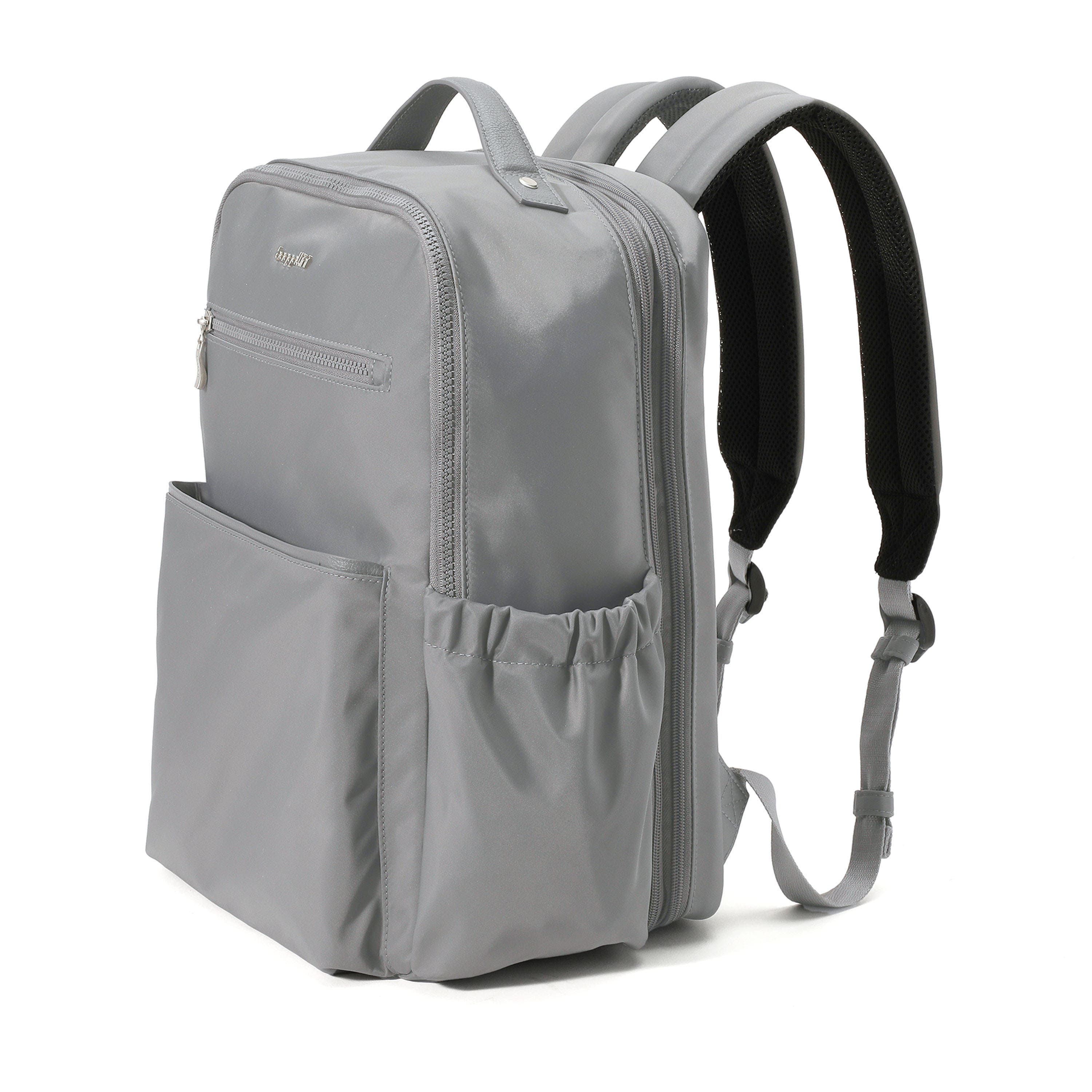 Tribeca Expandable Laptop Backpack, Alternate, color, Opal Grey Twill