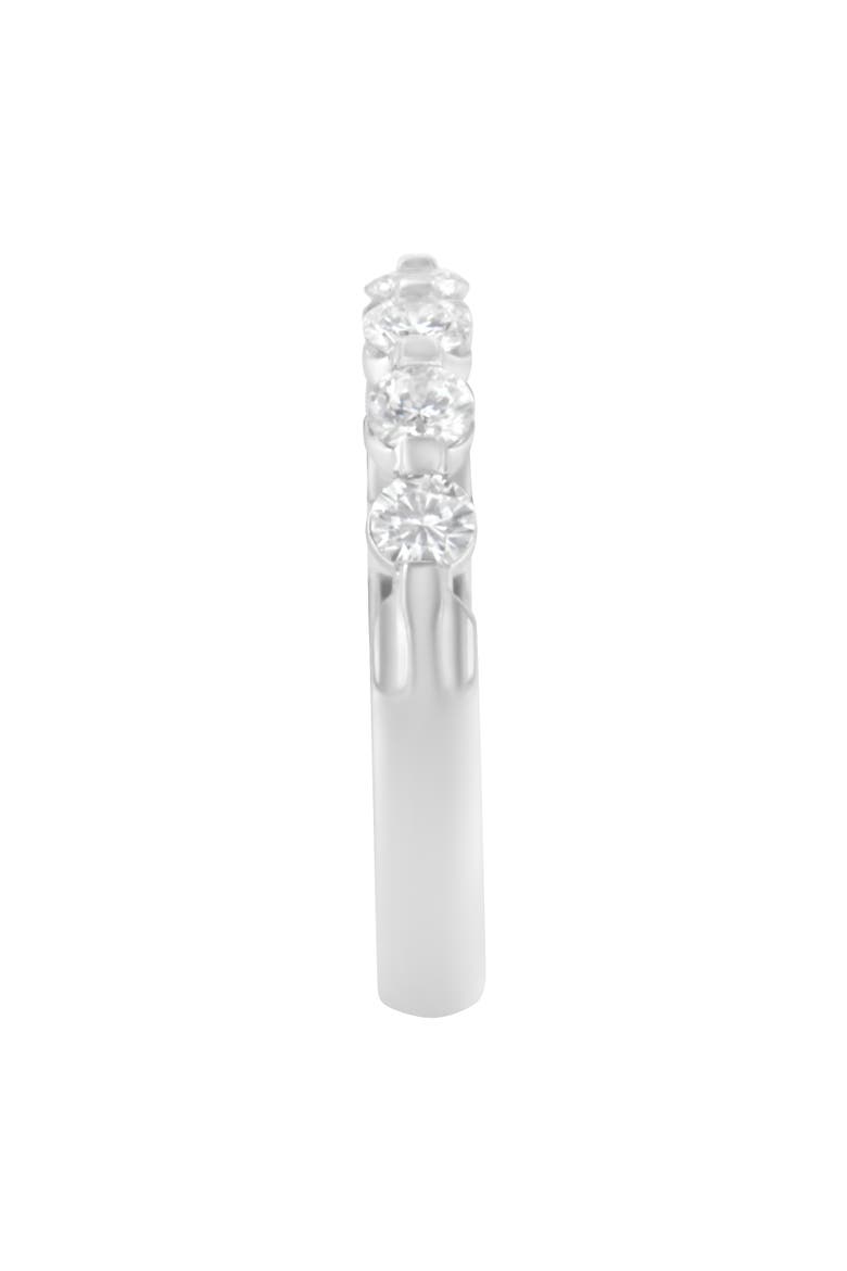 14K White Gold 1/2 cttw Diamond 5-Stone Band Ring, Alternate, color, White