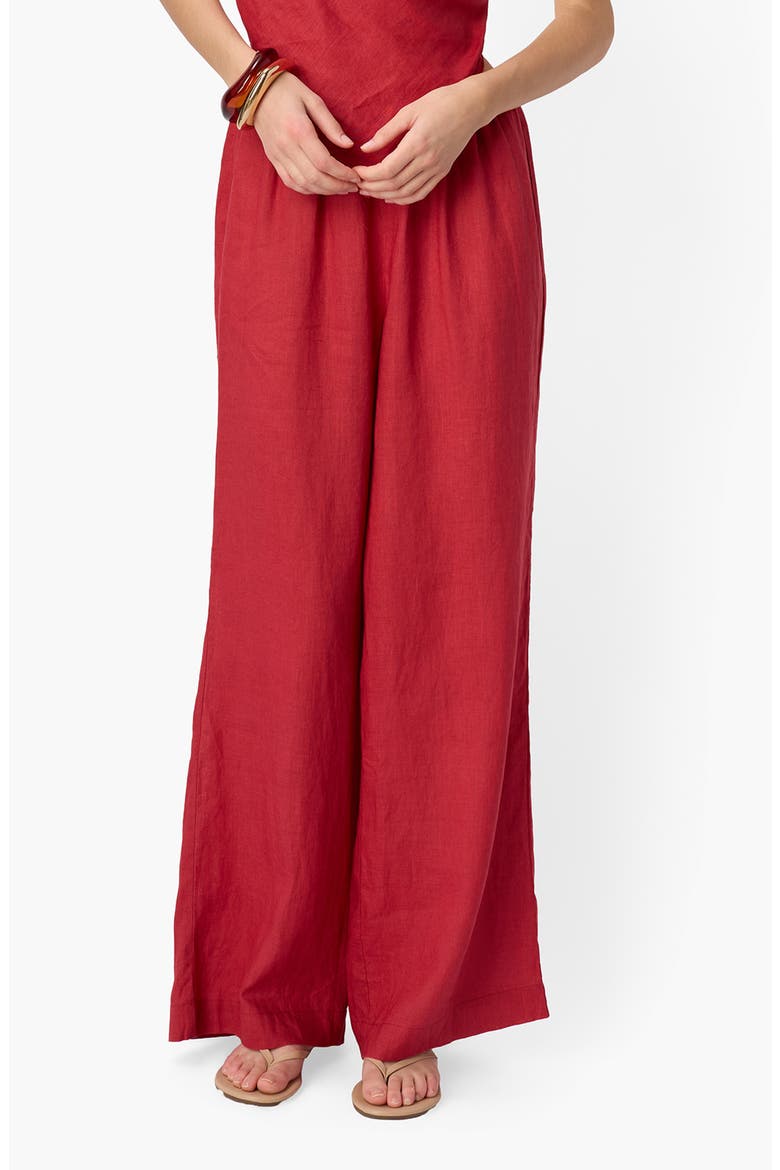Omi Mid Rise Wide Leg Pants, Main, color, HUCKLEBERRY