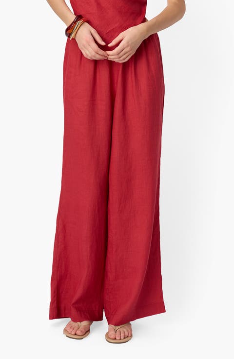 Omi Mid Rise Wide Leg Pants