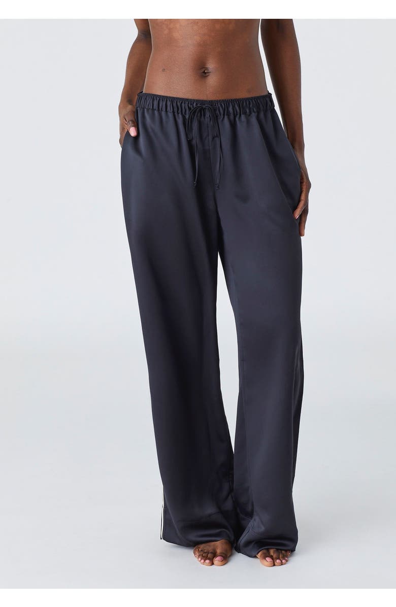 CUUP The Pajama Set Recycled Satin, Alternate, color, Black