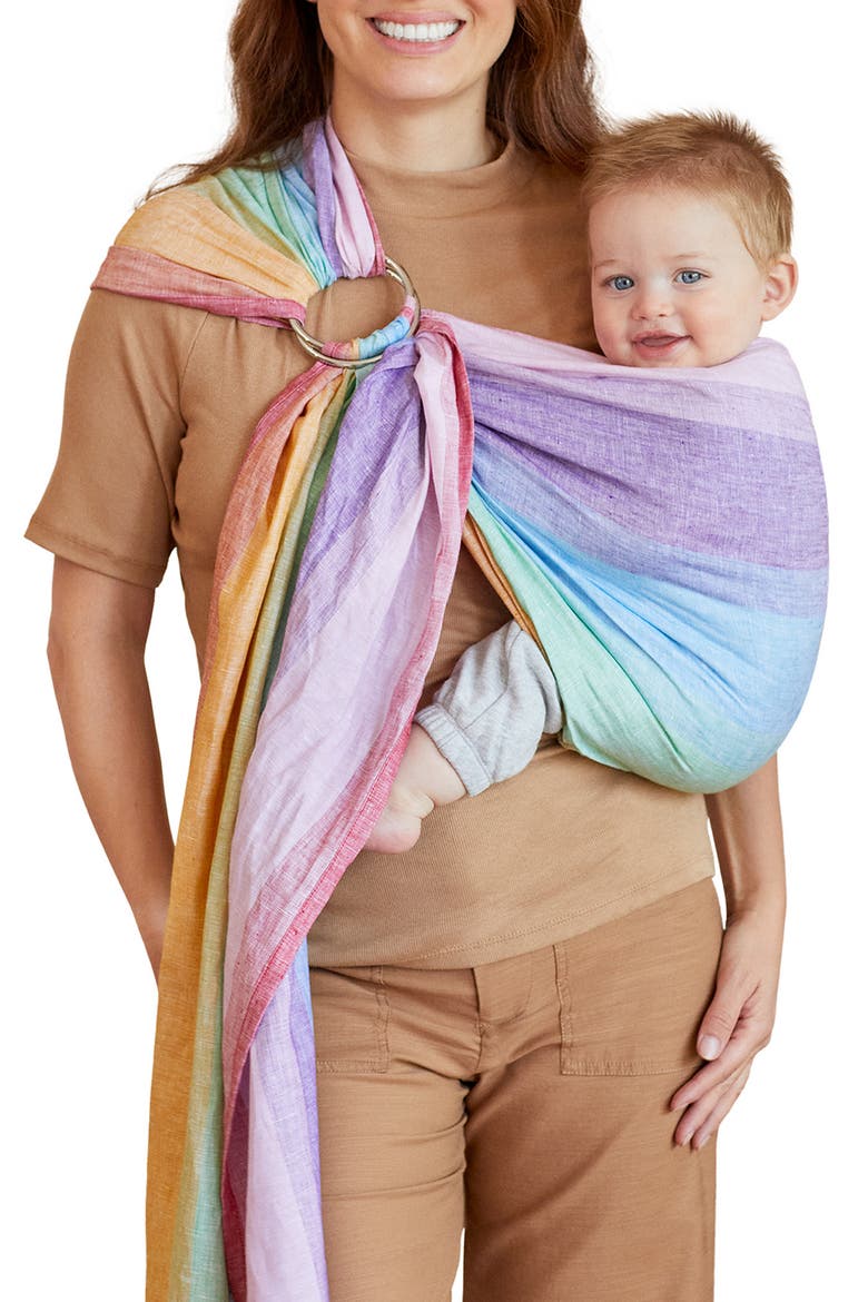 Ring Sling Rainbow Baby Carrier, Main, color, RAINBOW