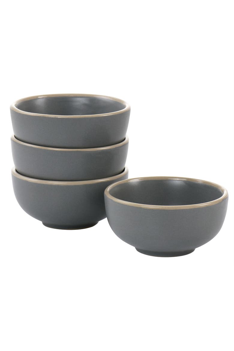 Rockaway 4 Piece 3.5in Fruit Bowl Set, Main, color, Gray