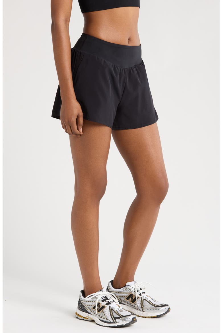 All Sport High Waist Shorts, Alternate, color, BLACK