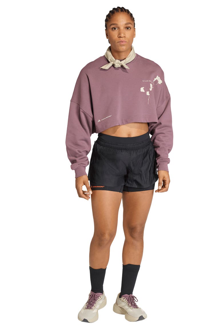 ADI365 HK Crewneck Cropped Sweatshirt, Alternate, color, SHADOW FIG