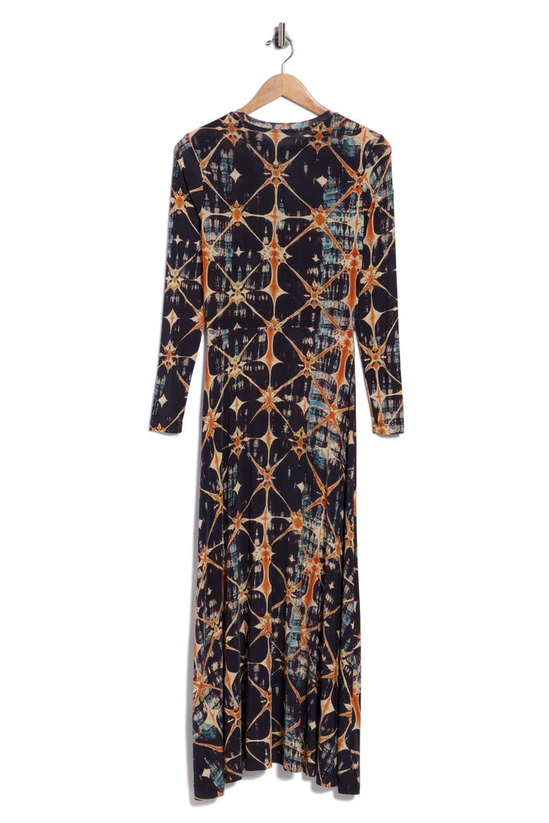 Naia Long Sleeve Ruched Midi Dress, Alternate, color, PHOENIX