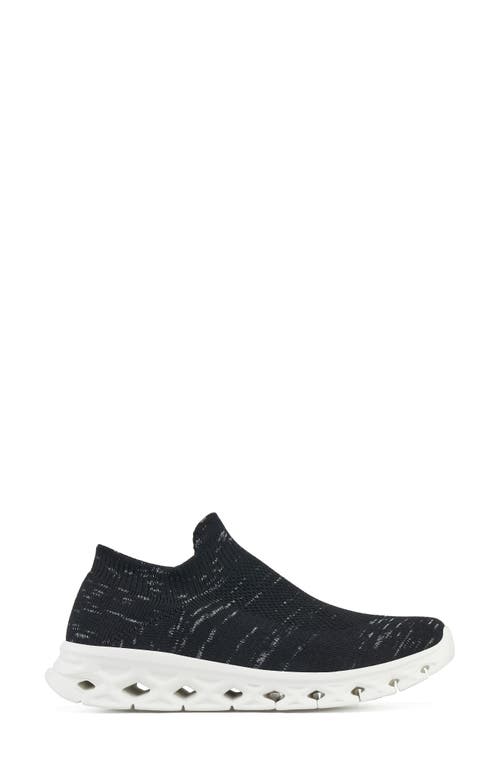 Jslides Cici Knit Slip-on Sneaker In Black