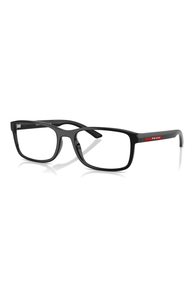 55mm Pillow Optical Glasses, Alternate, color, BLACK