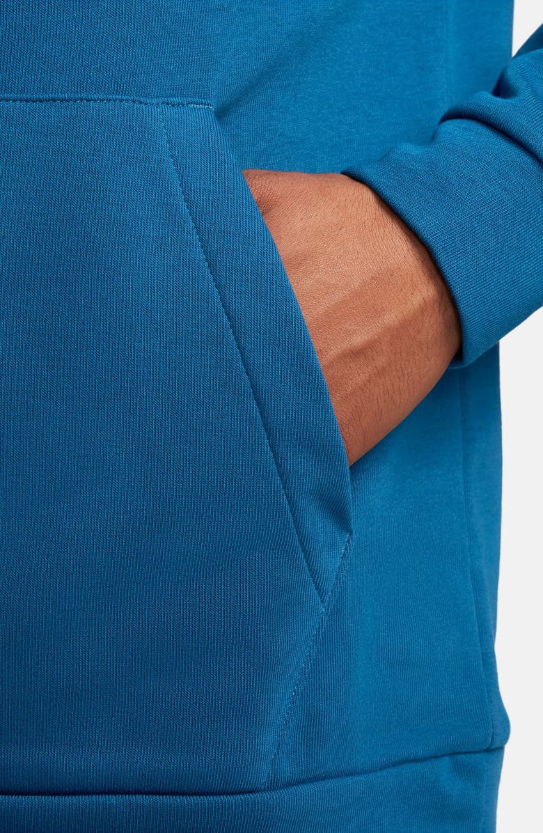 Nike Dri-FIT Hooded Fitness Pullover Hoodie, Alternate, color, Court Blue/ Pink Foam