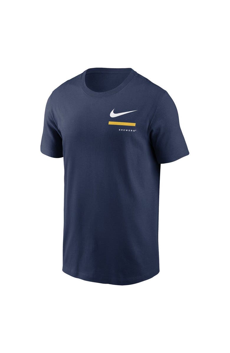 Nike Men's Nike Navy Milwaukee Brewers Over the Shoulder T-Shirt, Alternate, color, Navy