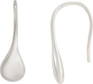 Adornia Silver Plated Teardrop Threader Earrings
