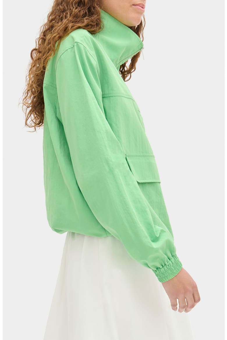 Rain Popover Track Top, Alternate, color, GREEN
