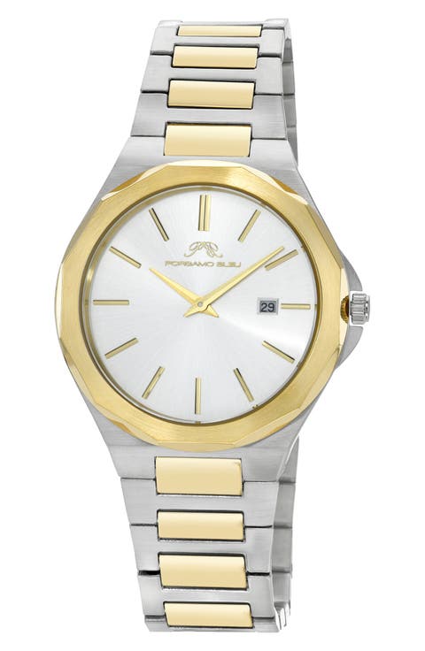 Alexander Two-Tone Bracelet Strap Watch, 41mm