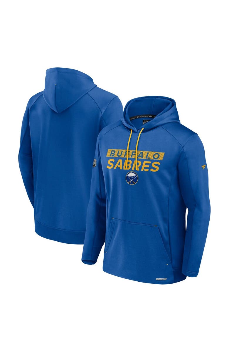 FANATICS Men's Fanatics Royal Buffalo Sabres Authentic Pro Rink Fleece Pullover Hoodie, Main, color, Royal