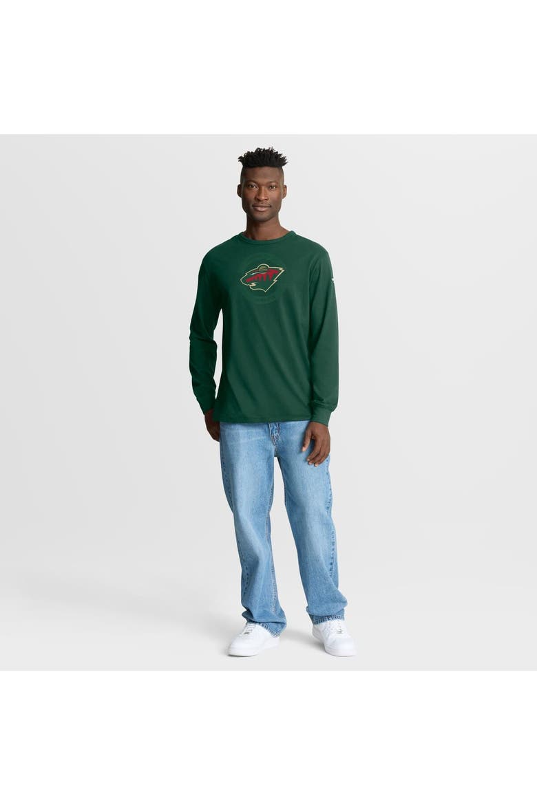 Men's Fanatics Green Minnesota Wild Authentic Pro Property Of Practice Long Sleeve T-Shirt, Alternate, color, Green