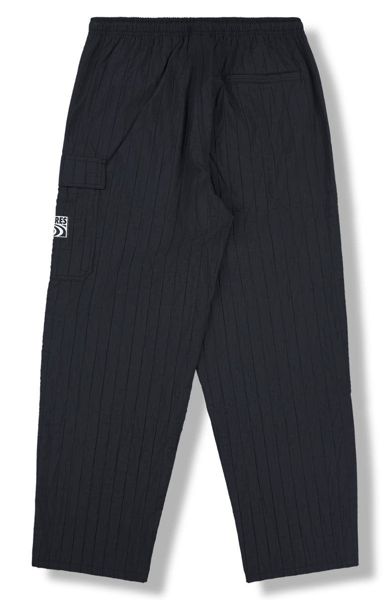 PLEASURES Rescue Pleated Cargo Pants, Alternate, color, Black