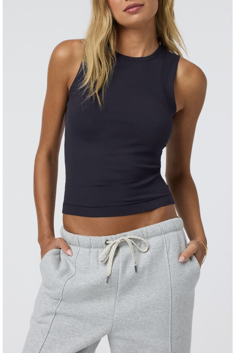 Pose Modern Tank Top, Main, color, BLACK
