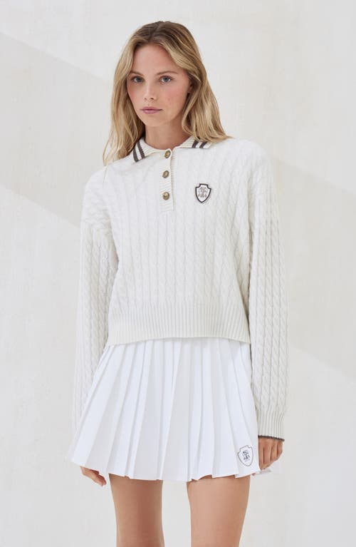 Brunello Cucinelli Sport Club Pullover With White Cashmere In White