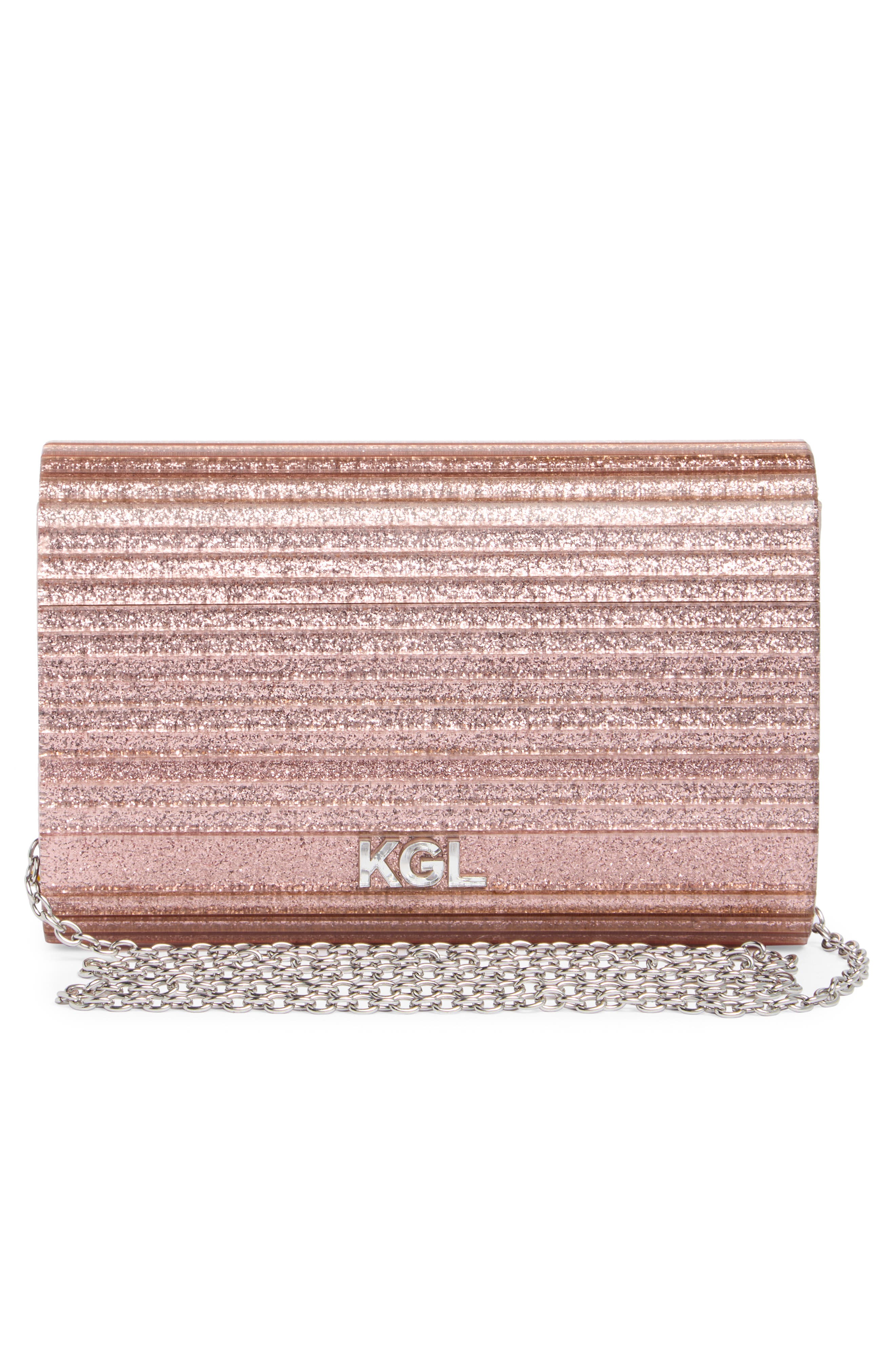 Kurt Geiger London Party Glitter Envelope Clutch, Alternate, color, 