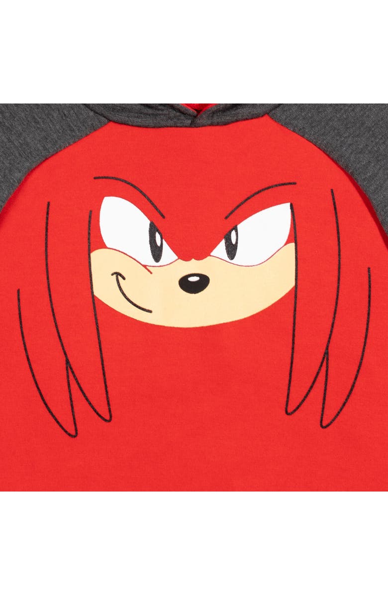 SEGA Sonic the Hedgehog Pullover Hoodie, Alternate, color, Knuckles Red