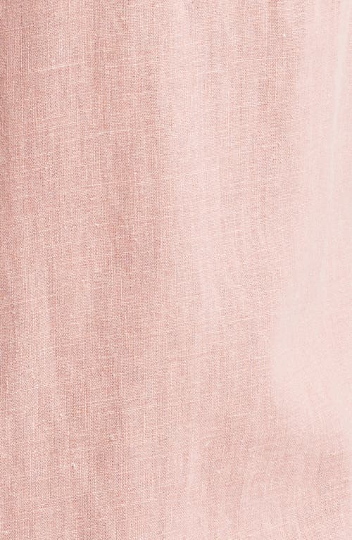 Rails Paros Short Sleeve Linen Blend Button-up Shirt In Desert Rose