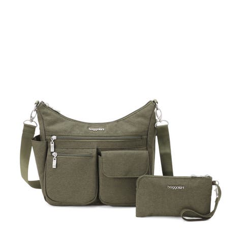 Modern Everywhere Hobo Crossbody Bag with Wristlet