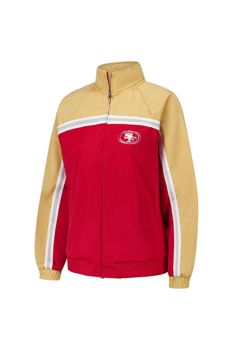 Women's G-III 4Her by Carl Banks Scarlet San Francisco 49ers Post Game Full-Zip Track Jacket, Alternate, color, Scarlet