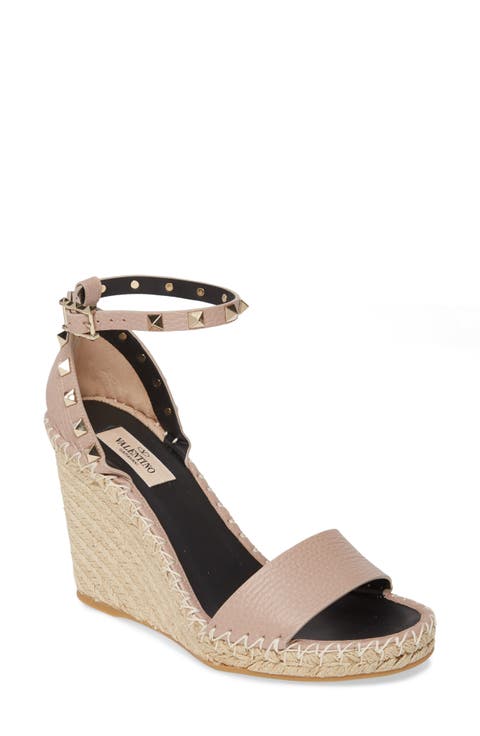 Rockstud Espadrille Wedge (Women)
