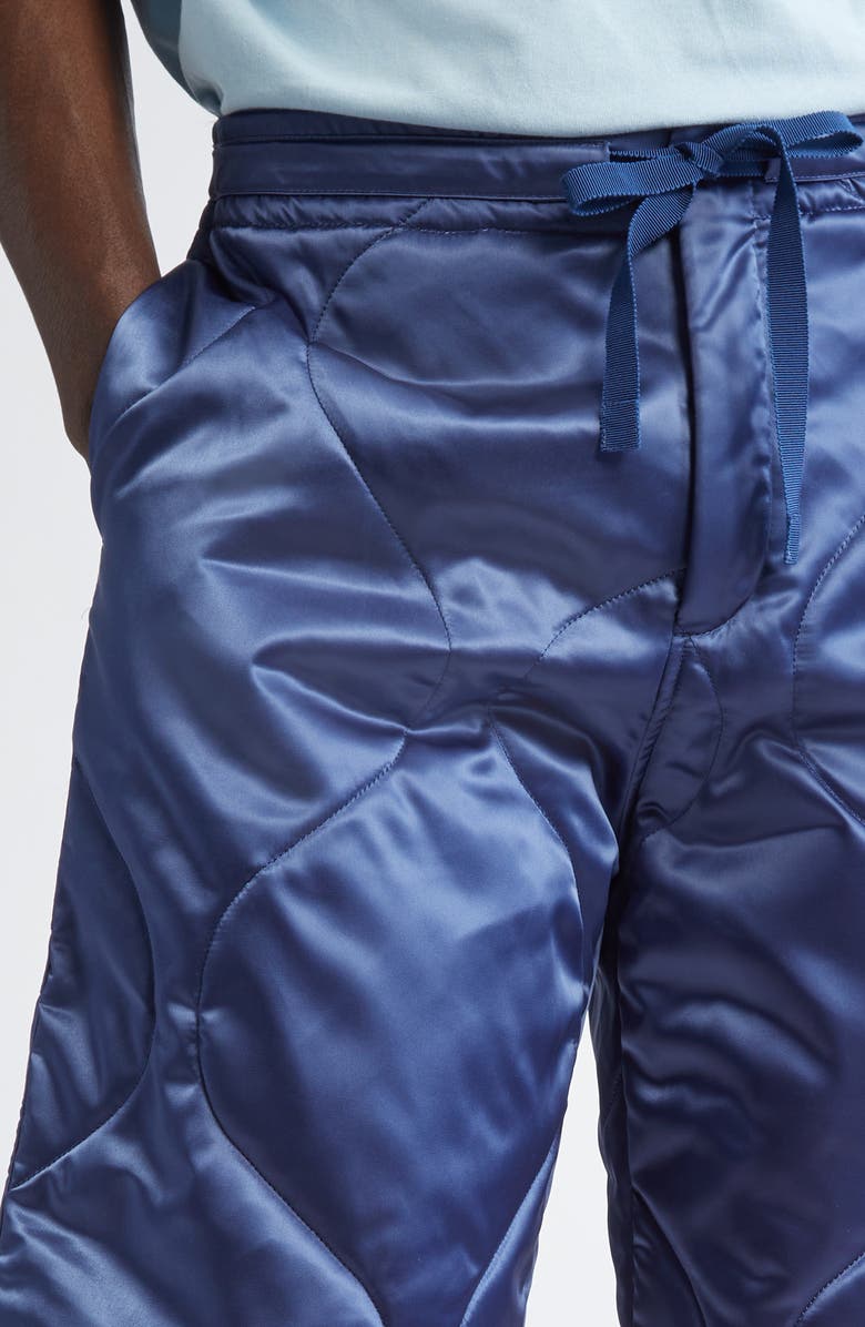 JW Anderson Quilted Duchesse Satin Shorts, Alternate, color,