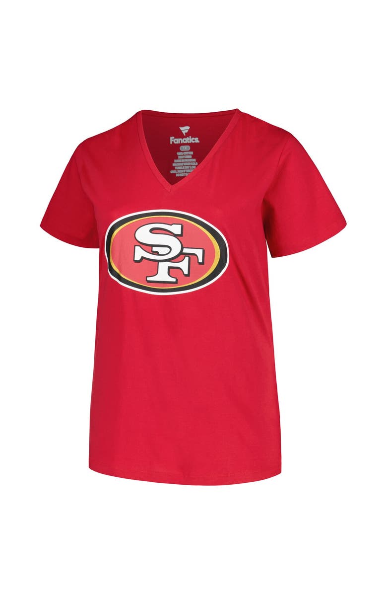 FANATICS Women's Fanatics Branded Deebo Samuel Scarlet San Francisco 49ers Plus Size Player Name & Number V-Neck T-Shirt, Alternate, color, 