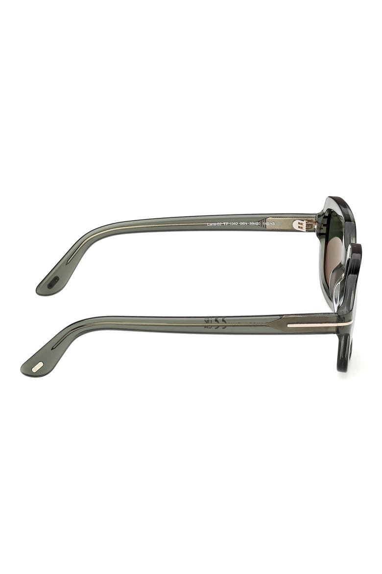 Lana 53mm Rectangular Sunglasses, Alternate, color, SHINY TRANSPARENT SAGE GREEN /T/ LOGO / GREEN LENS
